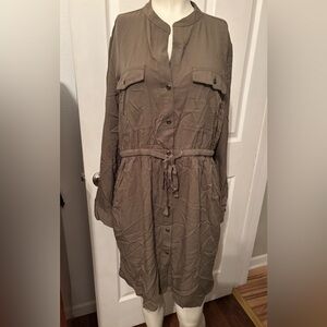 Old Navy utility shirt dress M